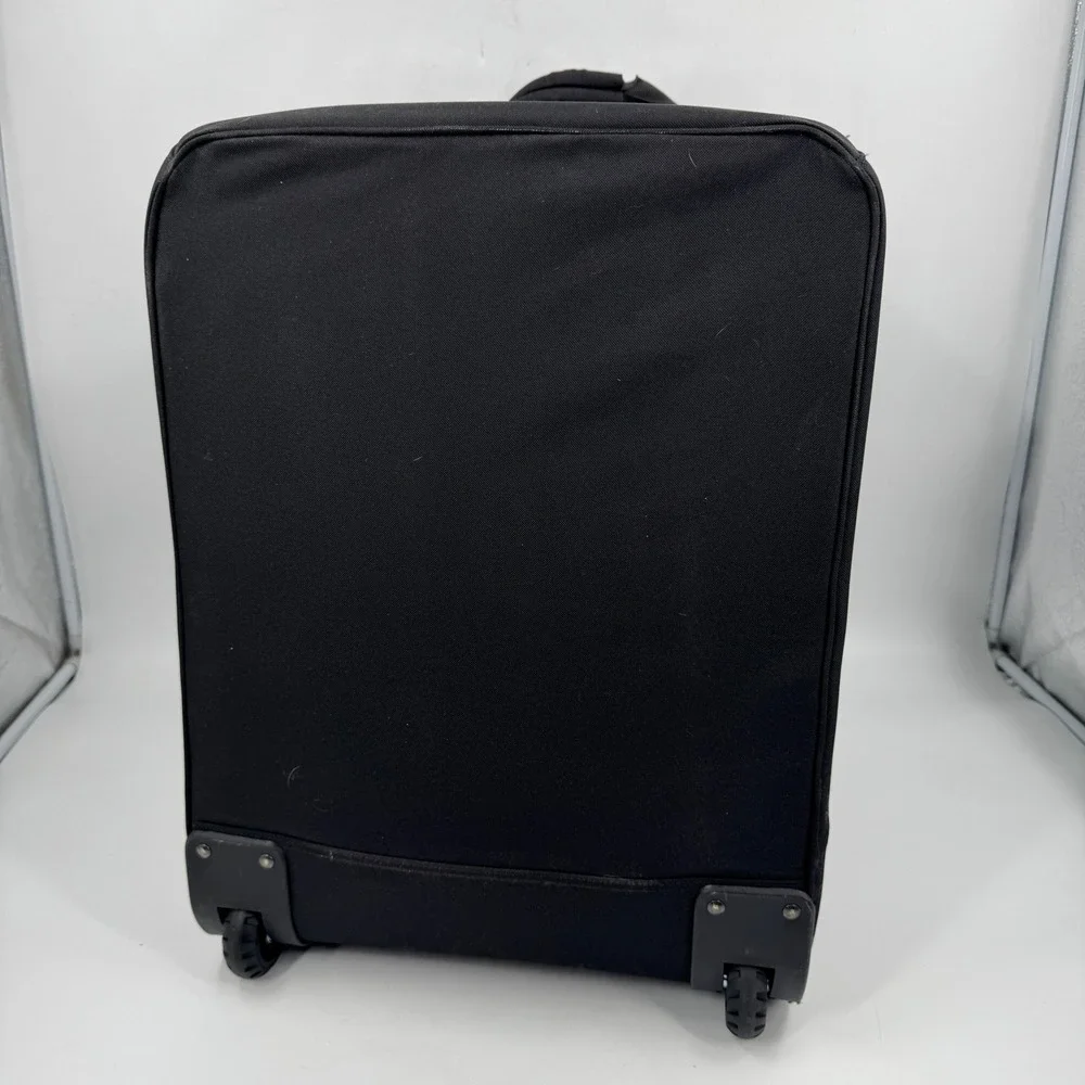 The Wine Check Luggage Wine Carrier Black 12 Bottle Rolling Bag Strap